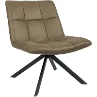 Bronx Industriële fauteuil Eevi olijfgroen eco-leer
