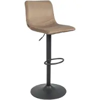 Bronx Velvet barkruk Frenkie taupe 60-76 cm