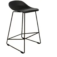 Bronx Scandinavische Barkruk Ellen zwart 66cm
