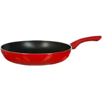 Secret De Gourmet Koekenpan - Alle kookplaten geschikt - rood/zwart - dia 28 cm - Koekenpannen