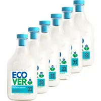 Ecover 6x Wasverzachter Roos & Bergamot 33 Wasbeurten 1 Liter