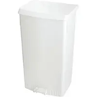 Huismerk Pedaalemmer Met Zakhouder Wit 60L
