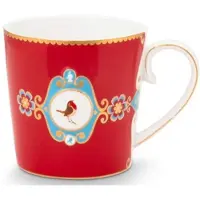 Pip studio Mok Love Birds Red 250 ml (Set van 6)