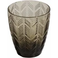 Missoni Wijnglas Zig Zag Grey 290 ml (Set van 6)
