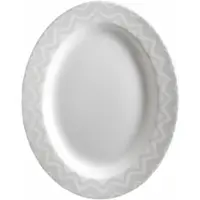 Missoni Serveerschaal Zig Zag White Oval Dish 36 cm