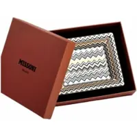 Missoni Serveerbord Luxury Gift Box Zig Zag Gold Rectangular Tidy Tray Large