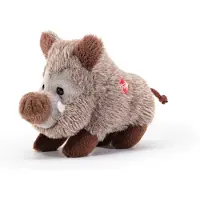 Trudi Sweet Collection Knuffel Wild Zwijn 9 cm - Hoge kwaliteit pluche knuffel - Knuffeldier voor jongens en meisjes - Grijs - 9,5x7,5x4,5 cm maat XXS