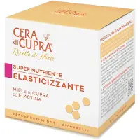 Cera di Cupra ~Ricette di Miele ~ Super Nutriente Elasticizzante - met spateltje: super voedende crème met Cupra honing en Elastine voor een soepele huid