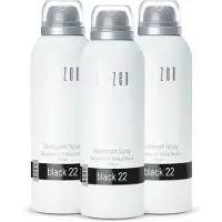 Janzen Deodorant Spray Black 22 3-pack