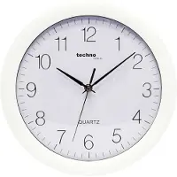 Technoline WT 7000 WHITE - Wandklok - Analoog - Rond - Kunststof Raam - Kwarts - Cijfers - Wit
