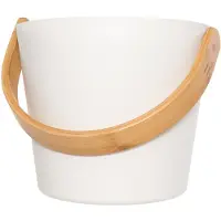 Rento Design sauna-emmer met beugel - Wit