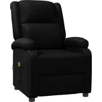vidaXL Massagestoel kunstleer zwart