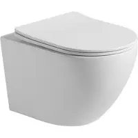 Guido Gusto Hangend toilet Pietro randloos inclusief softclose zitting glans wit 49x37x37cm