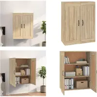vidaXL Hangkast 69-5x32-5x90 cm sonoma eikenkleurig - Hangkast - Hangkasten - Hangende Kast - Kastje