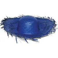 Funny fashion Strohoed Paradise Tuinman blauw.