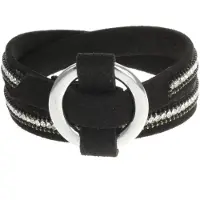 Behave - wikkelarmband met riemsluiting - city chique stijl
