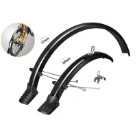 Mirage spatbordset 20" zwart incl. bevestigingsmateriaal