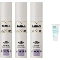 Label.M 3 x - Curl Activating Lotion - 250 ml + WILLEKEURIG Travel Size