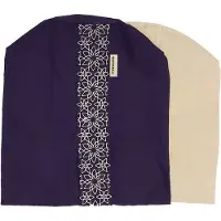 Samarali Yoga Bolster Hoes van Biologisch Katoen - Purper - 20x20x66 cm - Rond en Milieuvriendelijk