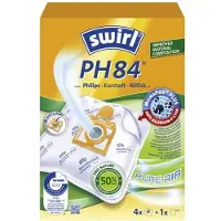 Swirl PH84 stofzuigerzakken - 4 stuks + 1 filter - Geschikt voor Philips OSLO - VISION - Classique TC 400 - 999 - HR6938 HR6939