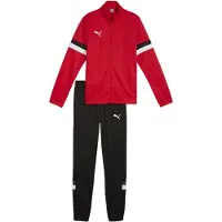 Puma Trainingspak 'TeamRise' grijs / rood / zwart / offwhite