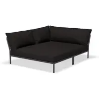 Houe Loungeset Module Level 2 Cozy Corner Left Frame Dark Grey Cushion Char