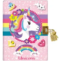Totum Unicorn - Geheim Dagboek met Slot - Diamond Painting