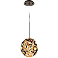 Schuller Valencia Hanglamp Narisa, bruin / roest, Woon-/ Eetkamer, metaal, Modern