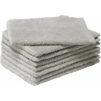 MOODIT Washandje Troy 16 x 21 cm Silver (Set van 8)