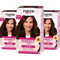 Palette - Perfect Gloss - 4-68 Rood Bruin - Semi-permanente haarverf - Haarkleuring - 3 stuks