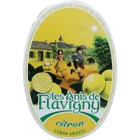 Anis de Flavigny Les - Anijspastilles met citroen smaak - Bewaardoosje ovaal 50 gram anijssnoepjes