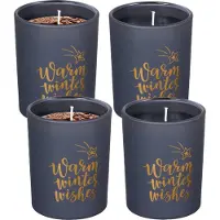 Spaas Geurkaars in Glas 'Warm Winter Wishes' - Festive Spices - circa 45u - 4 kaarsen