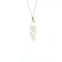 Heaven Eleven verguld ballchain met wit tibetaanse