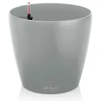 Lechuza CLASSICO Color ECO 28 - Plantenbak - met bewateringssysteem - ALL-IN-ONE set met -PON - 100% gerecycled materiaal - lichtgrijs