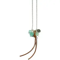Heaven Eleven - dames ketting - Edelstaal natuurstenen bedels