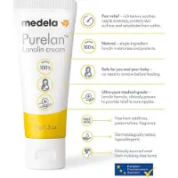 Medela Purelan Tepelzalf - Lanoline tepelcrème - snelle verlichting bij pijnlijke tepels - Tube 37gr