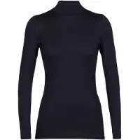 Icebreaker 260 Tech LS Turtleneck Dames Thermoshirt Midnight Navy M