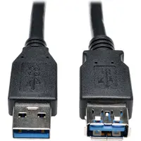 Tripp Lite Tripp-Lite U324-003-BK USB 3.0 SuperSpeed Extension Cable - USB-A to USB-A, M/F, Black, 3 ft. (0.9 m) TrippLite