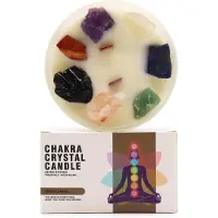 Ancient Wisdom Grote Chakra Kristal Kaarsen - Zeven Chakra's - AWGifts - Spiritueel - Kaars - Cadeau