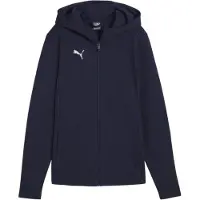 Puma Vrouwen, Hardloopjack, teamFINAL Casuals Hooded Jkt Wmn (S), Blauw, S