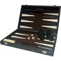 Buffalo Backgammon ingelegd 38 x 24 cm zwart