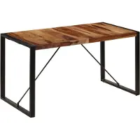 vidaXL Eettafel 140x70x75 cm massief acaciahout