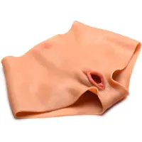 XR Brands Pussy Panties - Silicone Vagina and Ass Panties - M