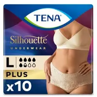 Tena Silhouette Plus High Waist Crème Large | 10 stuks