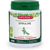SuperDiet Spirulina Bio 120 St Zachte capsules