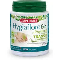SuperDiet Hygiaflore Psyllium Bio 100 St Capsules