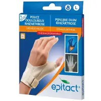 Epitact Rhizarthrose Pijnlijk Duim - Rigide Orthese voor de Nacht Rechts Large 1 St Verband(en)