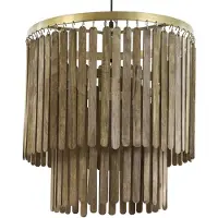 Light & Living Hanglamp Ø45x43 cm GULARO hout bruin+brons