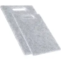 Gerimport Keuken snijplanken - set 2x - Grijs - Kunststof - 24x34/15x25 cm - Snijplanken