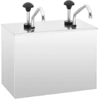 vidaXL Sausdispenser 2x3,5 L roestvrij staal